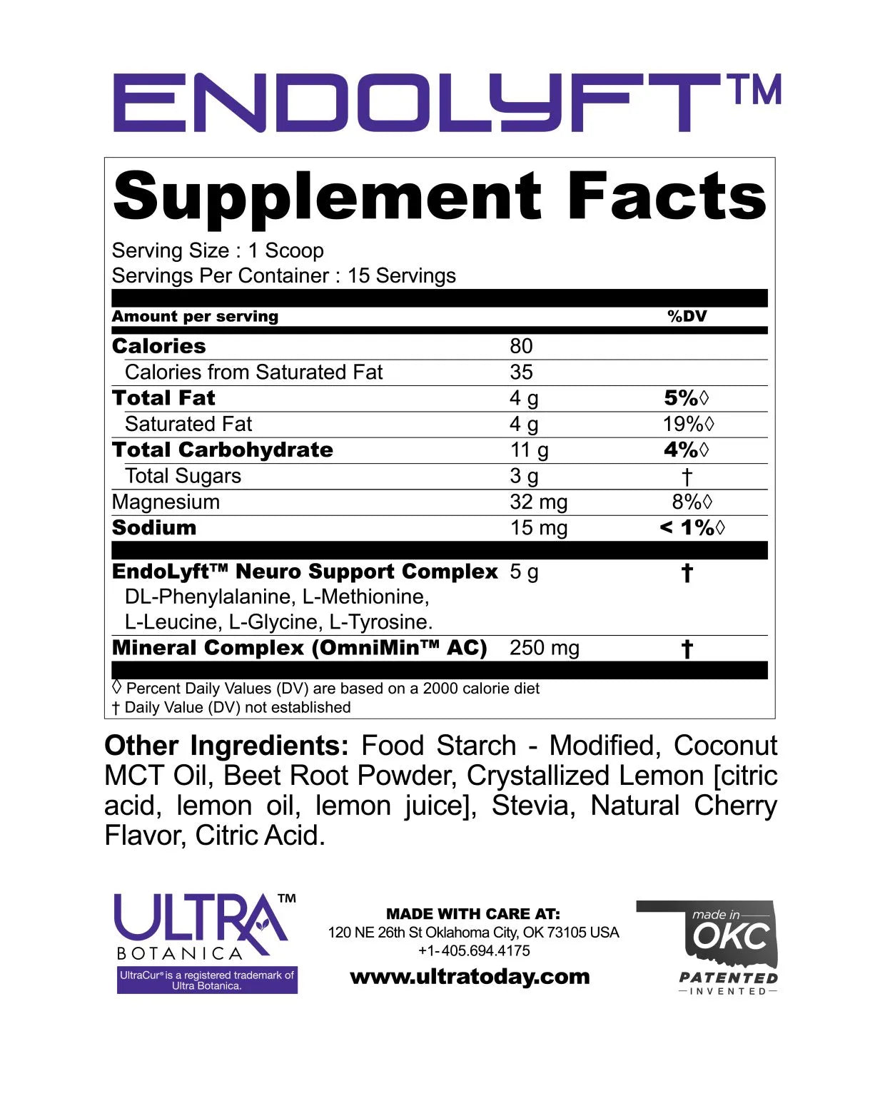 EndoLyft™ Brain Support Drink Mix