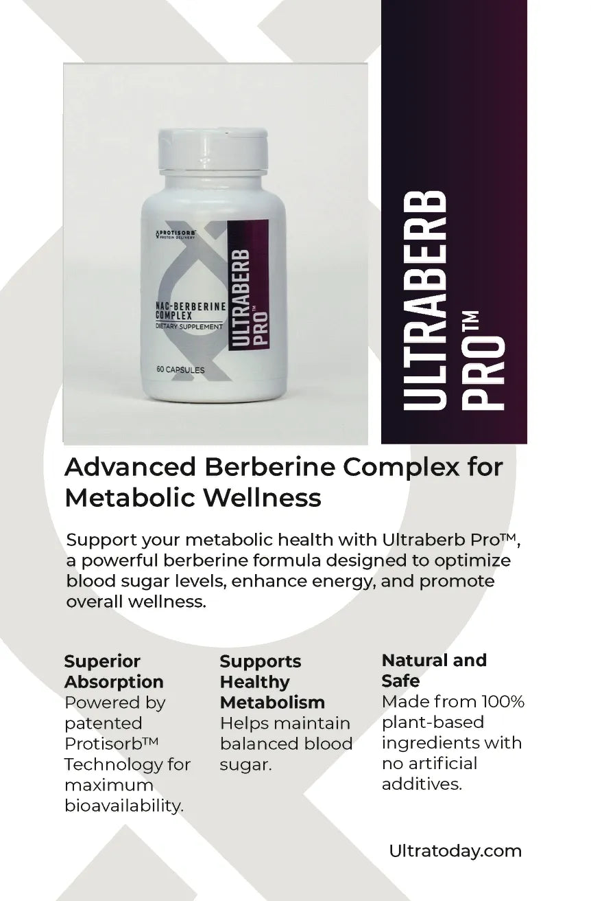 UltraBerb™ Pro: Clinician-Exclusive Supplement (Advanced Berberine Support for Metabolic Wellness)