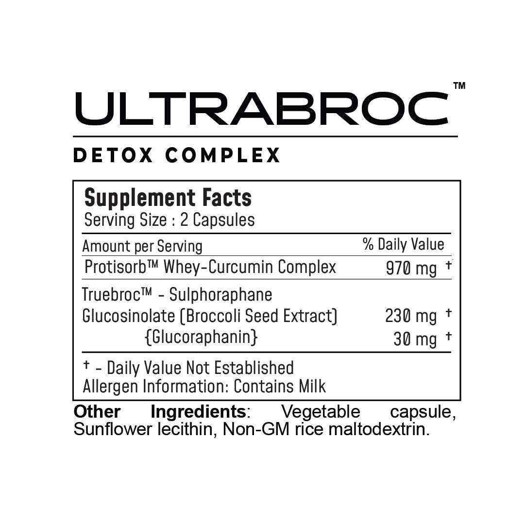 UltraBroc™ Detox Support (TrueBroc™ Broccoli Seed Extract + Curcumin)